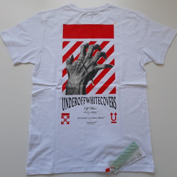 OFF WHITE UNDERCOVER HAND DART WHITE BASIC TEE - Picture 3 of 8
